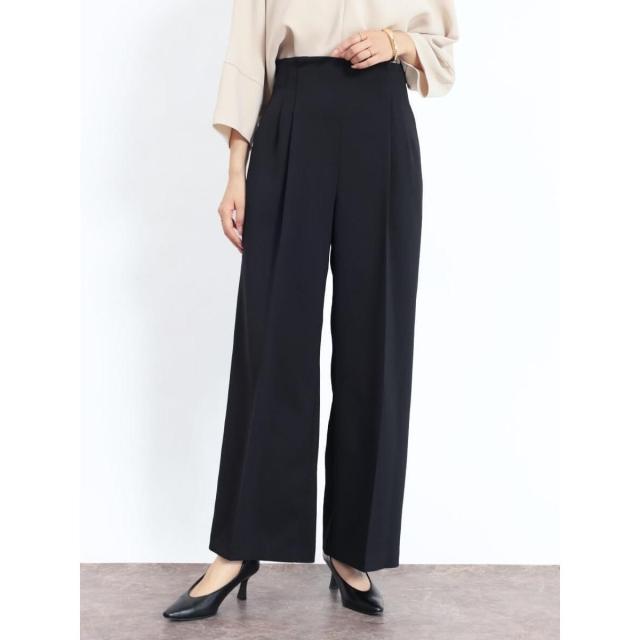 フェンネル（FENNEL）/ハイウエストセンタープレスワイドパンツ