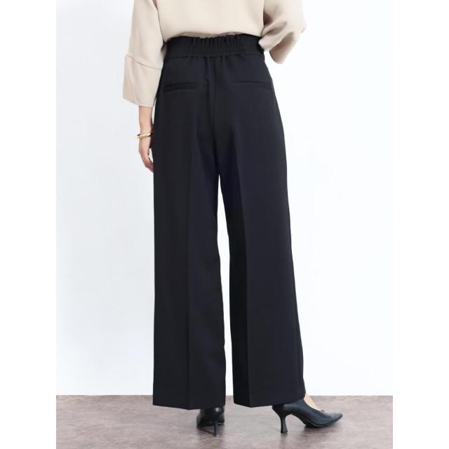フェンネル（FENNEL）/ハイウエストセンタープレスワイドパンツ