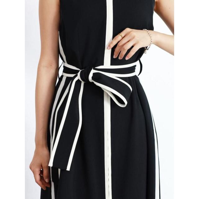 FENNEL ベルト付きロングジレワンピース 黒 楽天市場】ロングジレ