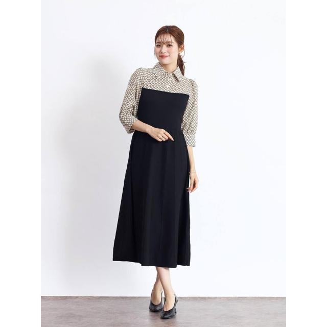 フェンネル（FENNEL）/シャツドッキングニットワンピース_2