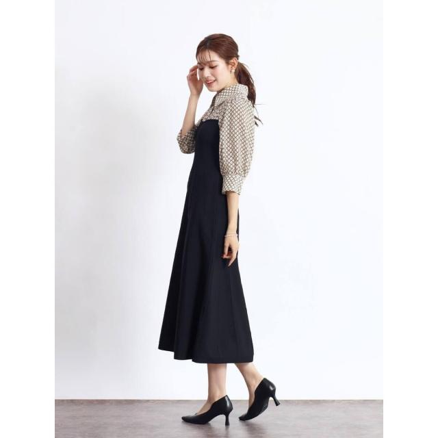 フェンネル（FENNEL）/シャツドッキングニットワンピース_3