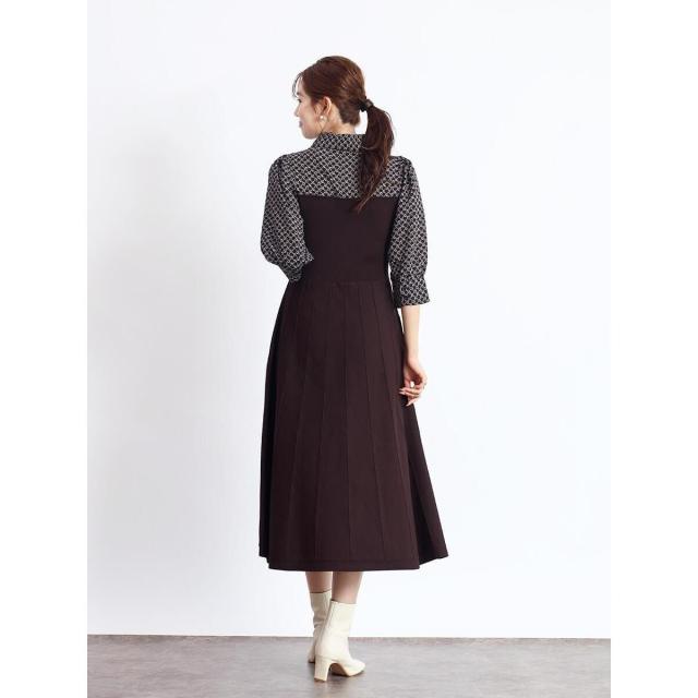 フェンネル（FENNEL）/シャツドッキングニットワンピース_8