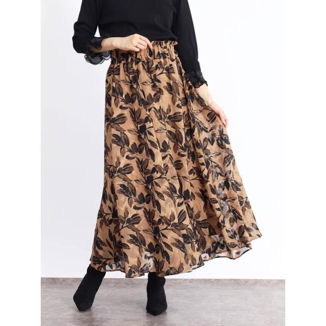 フェンネル（FENNEL）/リーフジャガードフレアスカート