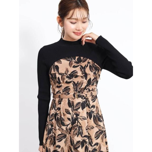 フェンネル（FENNEL）/リーフジャガードドッキングビスチェワンピ