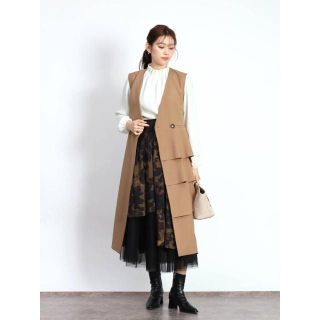 美品　ギャザーネックデザインブラウス　FENNEL フェンネル（FENNEL）/ネックギャザーブラウスの通販はau PAY