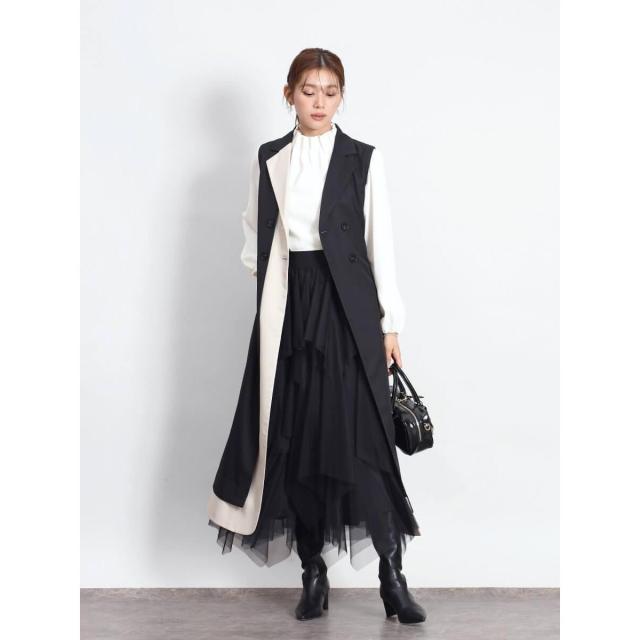 フェンネル（FENNEL）/ネックギャザーブラウス ブラウス