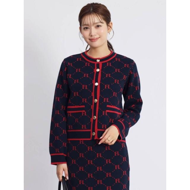 フェンネル（FENNEL）/モノグラムニットカーディガン