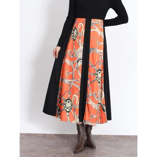 【NEW】フェンネル（FENNEL）/スカーフプリントドッキングワンピース フェンネル（FENNEL）/スカーフプリントドッキングワンピース