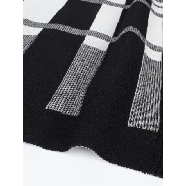 フェンネル（FENNEL）/アートチェックバックリボンニットワンピの通販