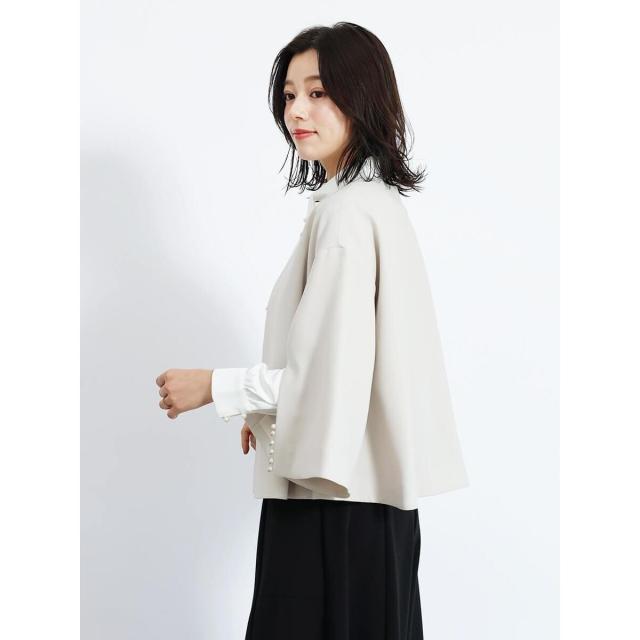 フェンネル（FENNEL）/ラインパールスリーブケープジャケット_7
