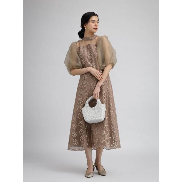 プチローブ（petirobe）/バルーンスリーブフラワーワンピース