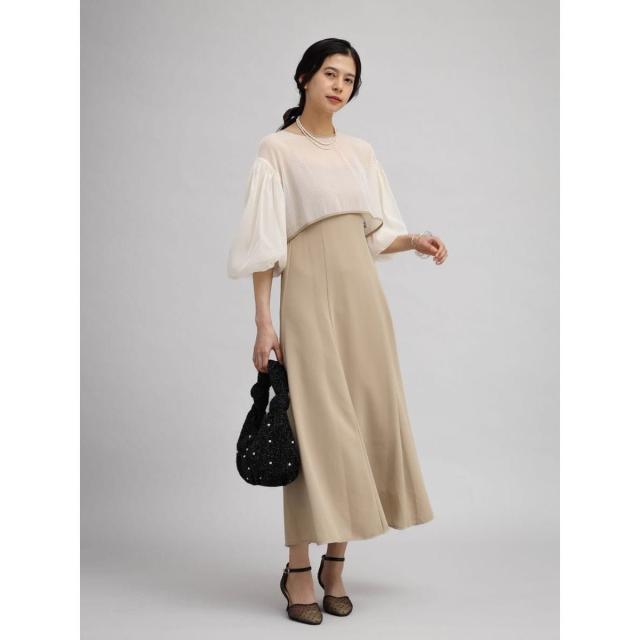 プチローブ（petirobe）/シフォンボレロレイヤードワンピース