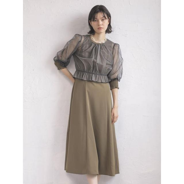 プチローブ（petirobe）/チュールブラウスレイヤードワンピース