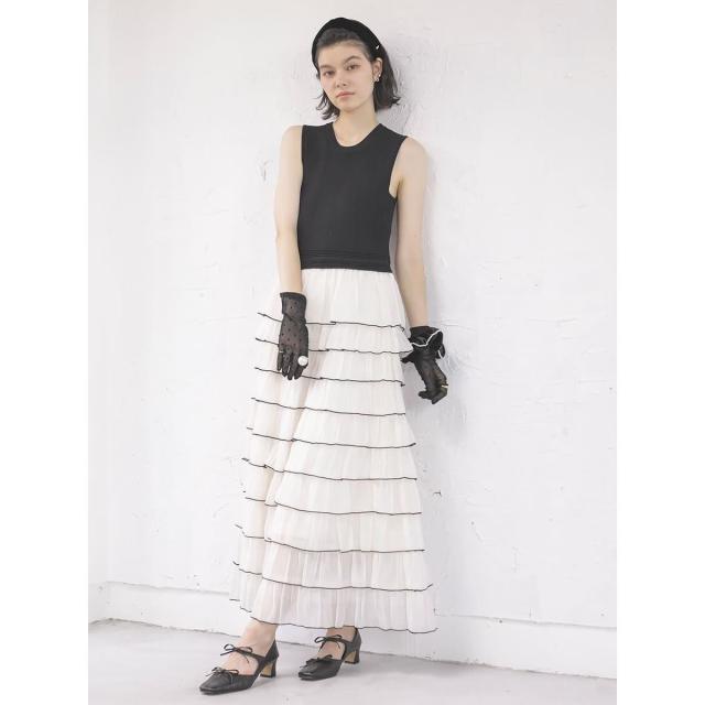 プチローブ（petirobe）/ティアードパイピング切替ドレス