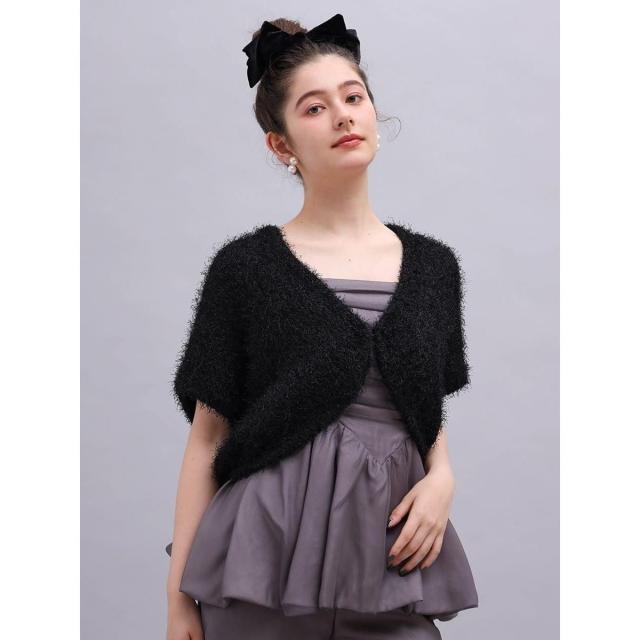 プチローブ（petirobe）/ラメシャギーニットボレロ NEW】プチローブ（petirobe）/ラメシャギーニットボレロ