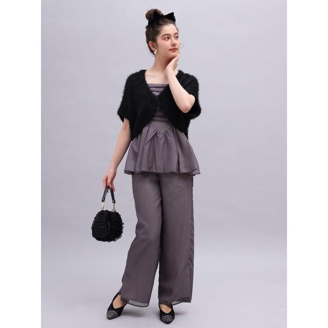 プチローブ（petirobe）/ラメシャギーニットボレロ NEW】プチローブ（petirobe）/ラメシャギーニットボレロ