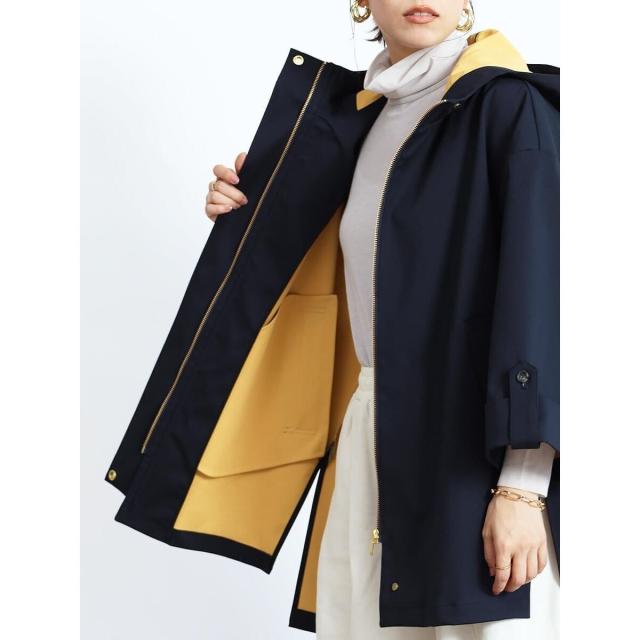 グランターブル（GRANDTABLE）/バイカラーオーバーコート