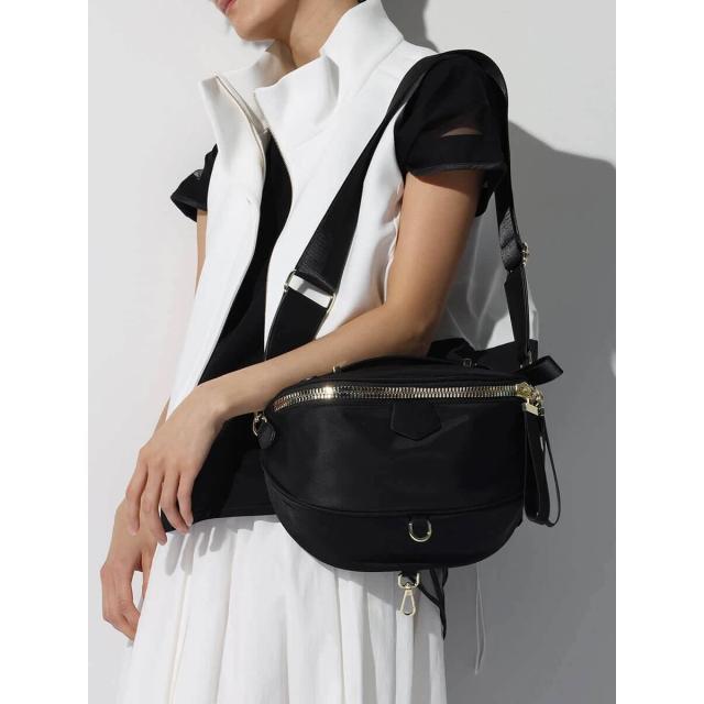 ヌエール（nouer）/メタルファスナーショルダーバッグ