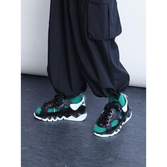 nouer スニーカー レースアップパネルスニーカー - nouer - nouer｜YAMADAYA STORE