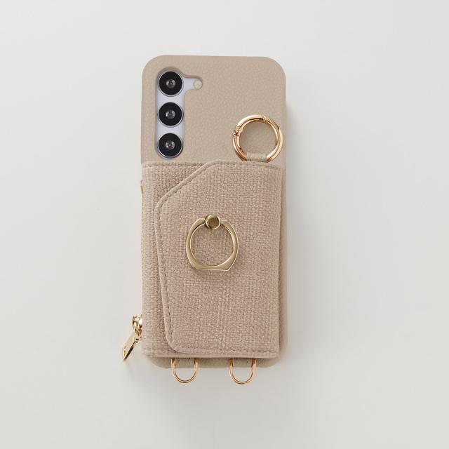 エンハンス（enHANCE）/android ケース 【リング リネン】galaxy ケース スマホショルダー スマホポーチ