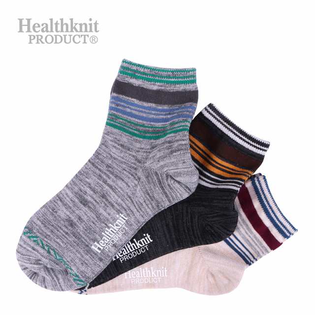 ヘルスニットプロダクト（Healthknit Product） メンズ 3Pソックス