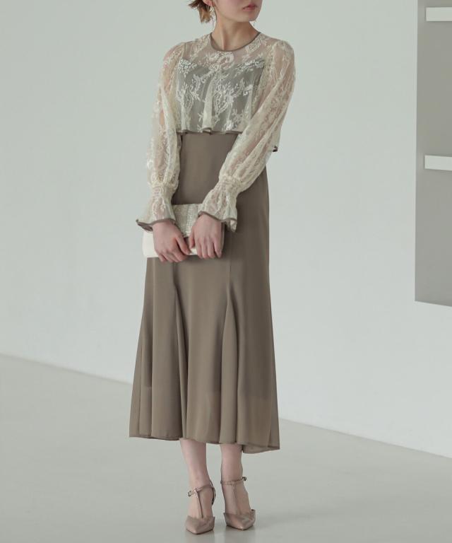 ビレイ（birei）/レースコンビマーメイドドレス