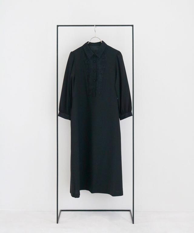ホワイトジョーラ（WHITE JOOLA）/【洗濯機で洗える】喪服　WEB限定/胸元レース切り替えデザインブラックフォーマルワンピース_18