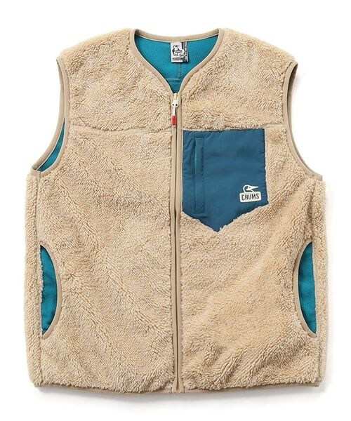 チャムス（CHUMS）/フリース・ニット BONDING FLEECE NO COLLAR VEST (ボンディングフリース