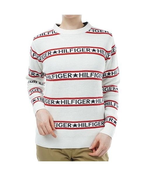 トミー ヒルフィガー ゴルフ（  GOLF）/スウェット・パーカー トミーフィルフィガーゴルフ　ロゴストライプ クルーセーター