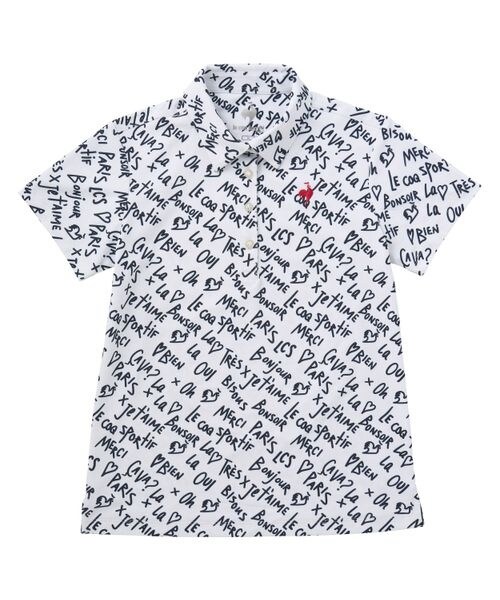 ルコックスポルティフ（ゴルフ）（le coq sportif golf）/シャツ・ポロシャツ 【ストレッチフォーサー】手書きロゴ柄半袖シャツの通販は 8,470円