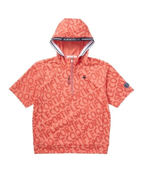 ルコックスポルティフ（ゴルフ）（le coq sportif golf）/スウェット・パーカー 【ストレッチフォーサー】半袖ジャガードパーカー