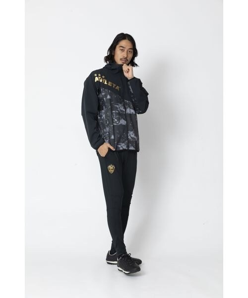 ATHLETA ピステジャケット＆パンツセット 黒 ATHLETA アスレタ サッカーウェア ピステ上下セット ジュニア