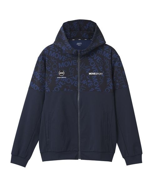 デサント（descente）/ジャケット S．F．TECH ロゴ総柄 バックロゴ フルジップフーディー