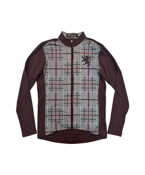 その他のブランド（other）/パンツ ウォームジャージ　グレンチェックマルーン　MG