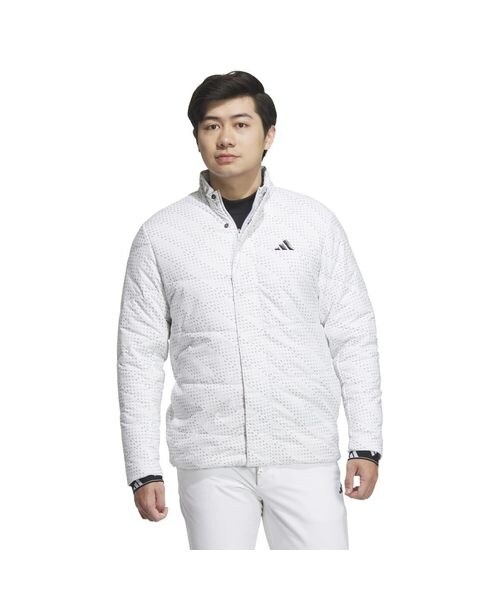 アディダス BOSグラフィック 保温 中わたジャケット XL 　ゴルフウェア アディダス（adidas）/ジャケット BOSグラフィック 保温 中