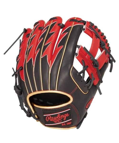 ローリングス（rawlings）/軟式グラブ 軟式 HOH THUNDER (エイチオーエイチサンダー) CK4H−ブラック／スカーレの通販は