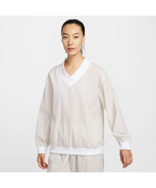 ナイキ（NIKE）/その他トップス ナイキ ウィメンズ NSW エッセンシャル ウーブン UV Vネック L／S トップ