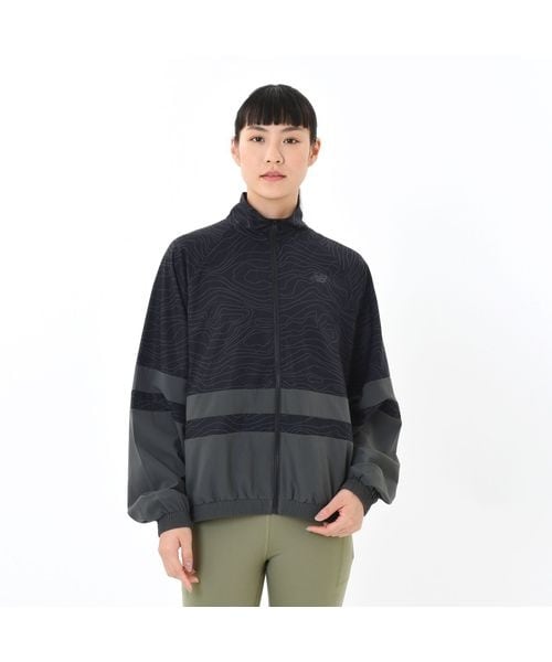ニューバランス（new balance）/ジャケット グラフィックプリントストレッチウーブンジャケット