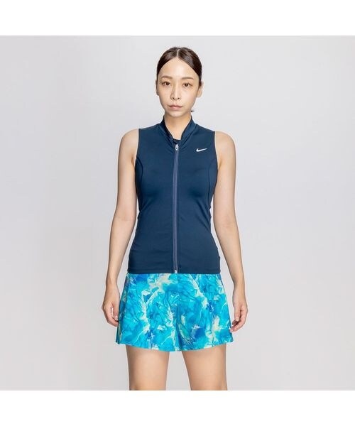 ナイキ（NIKE）/フィットネス ナイキ SP25 ジップ付き袖なしゆったりシルエット総柄2in1パンツセパレーツ