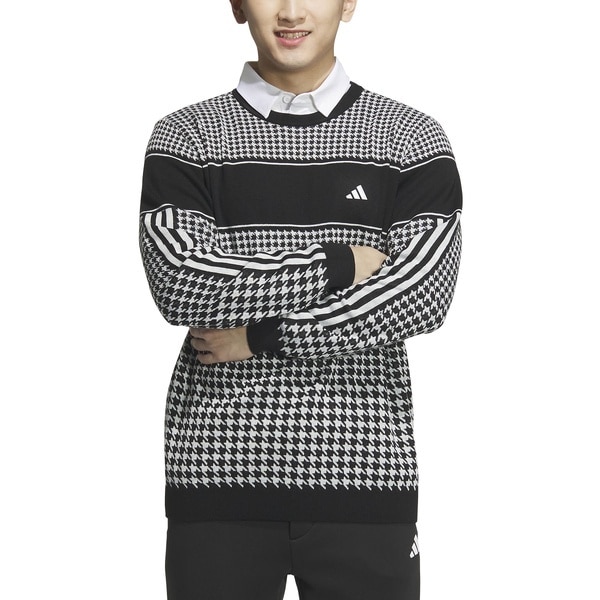 アディダス（adidas）/ゴルフ TOURPKハウンドトゥースセーター_3