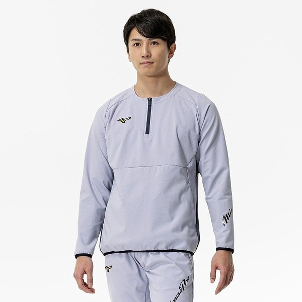 ミズノ（MIZUNO）/ベースボール テックシールドジャケット(ハーフZIP)