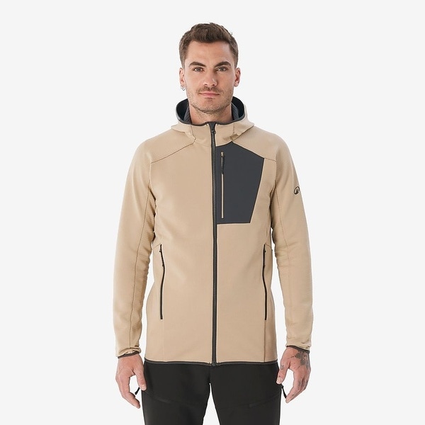 ケシュア（QUECHUA）/トレッキング QUECHUAメンズフリースジャケット フード付きMH500 BEG 6,382円