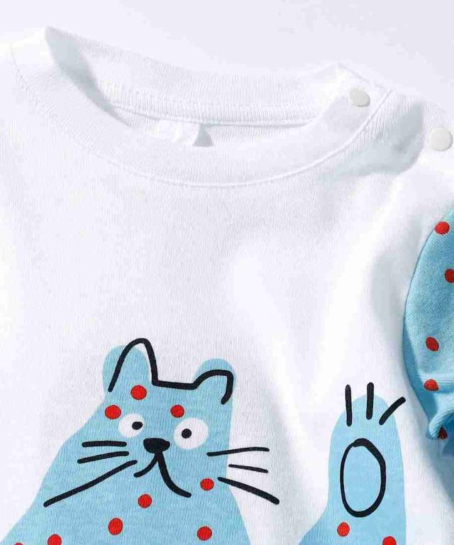 ステラマッカートニー（STELLA McCARTNEY）/STELLA McCARTNEY Baby 長袖アニマルセットアップ_3