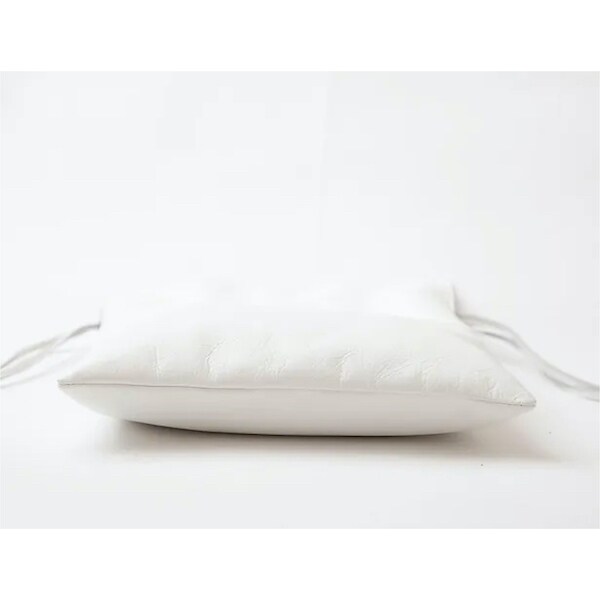 ジーアール（gr．）/レザー巾着ショルダーバッグ［ホワイト］の通販は