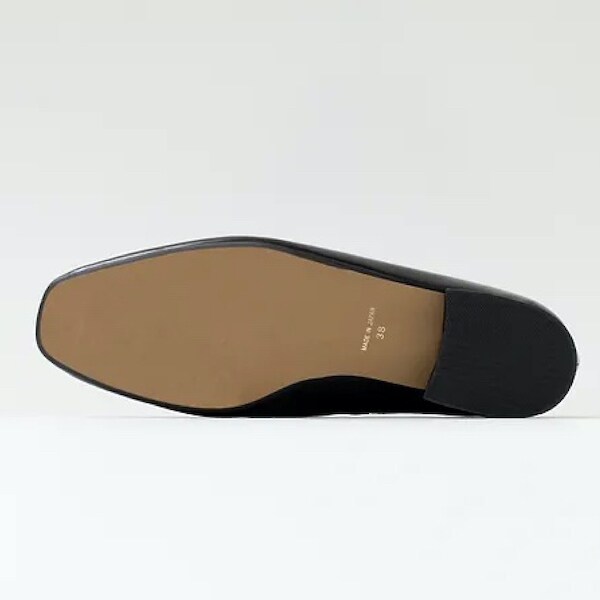 ジーアール（gr．）/スクエアトゥ深めパンプス［ブラック］