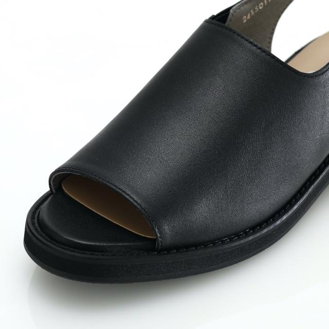 ジーアール（gr．）/本革やわらかバックベルトサンダル［ブラック］