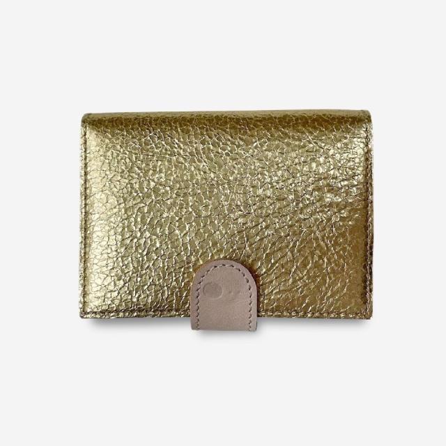 ジーアール（gr．）/レザーカードケース ／ゴールド