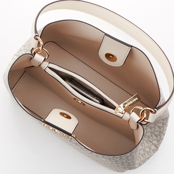 MICHAEL KORS バケット ショルダー ミディアム 公式アウトレット】PRATT バケット ショルダー ミディアム - MK