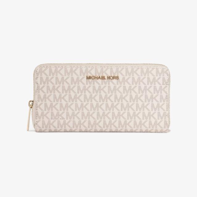 マイケル・コース（Michael Kors）/JET SET TRAVEL コンチネンタル ジップウォレット ラージ − MKシグネチャー