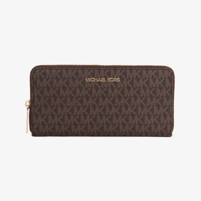 マイケル・コース（Michael Kors）/JET SET TRAVEL コンチネンタル ジップウォレット ラージ − MKシグネチャー